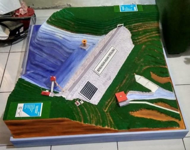 Prototype bendungan tahan gempa, hasil rancangan inovasi tim Tirta Gangga ITS