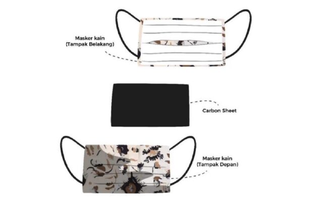 ITS - Desain masker kain dengan penambahan active carbon sheet dari tempurung siwalan yang digagas mahasiswa Teknik Kimia ITS