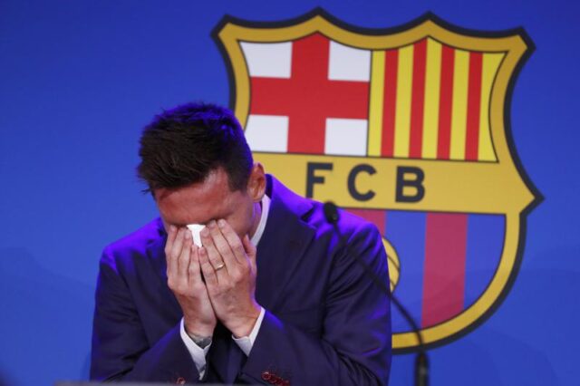 Messi Menangis